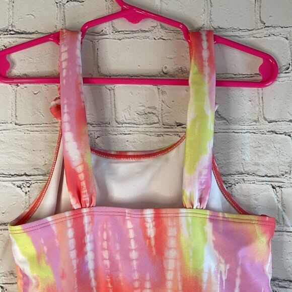 Cat & Jack  Girls Bathing Suit Top, Size Medium, Neon Colors Swim Top - Picture 5 of 6